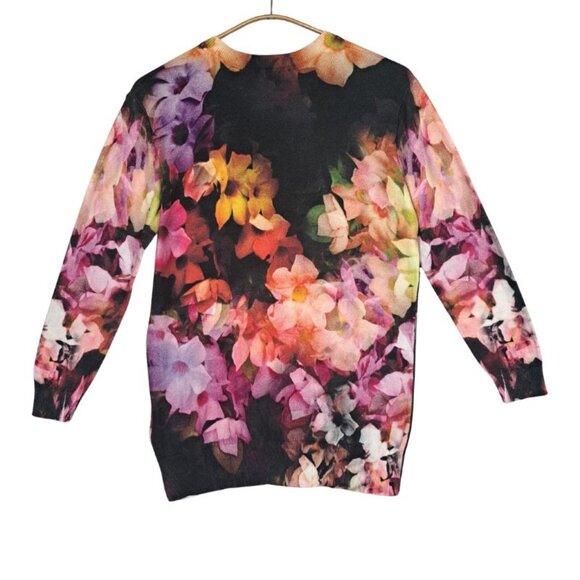 Ted Baker Dumia Cascading Floral Sweater US Size 4 - Picture 3 of 9